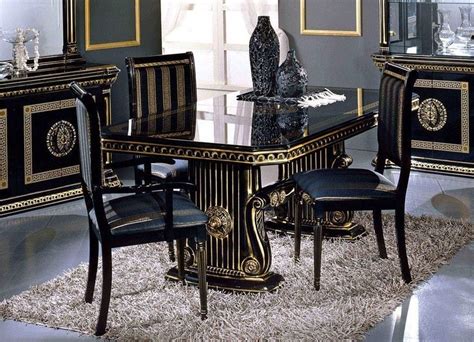 the home collection versace|versace dining table and chairs.